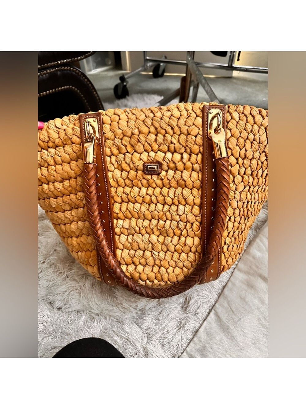 Michael Kors straw bag - Picture 2 of 10